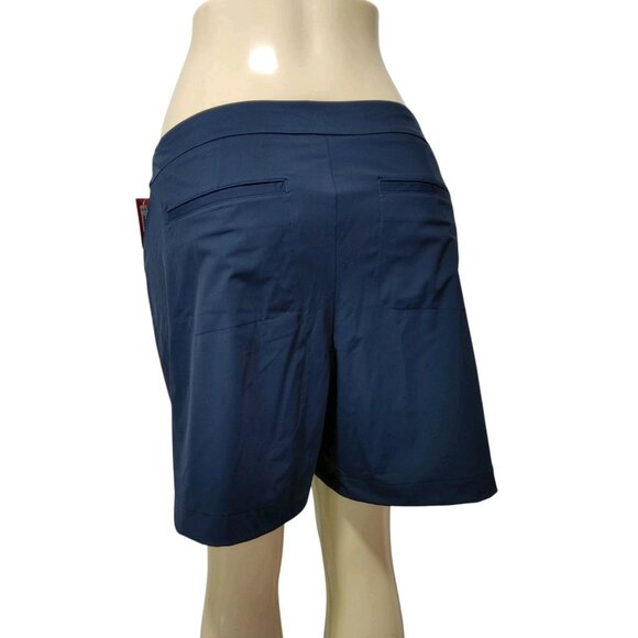 Spanx Sunshine 6" Pull On Skort UPF 50+ Midnight Navy Blue Women's Size L - Picture 16 of 16